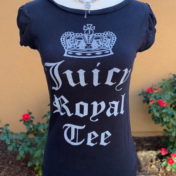 Rare y2k 2000s juicy couture baby tee - Picture 2 of 6